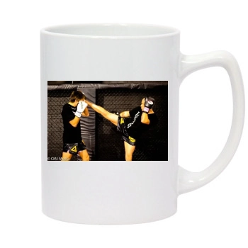 Kickboxing 14oz White Statesman Mug