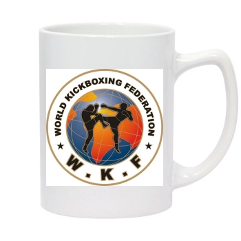Kickboxing 14oz White Statesman Mug
