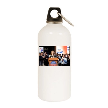 Dallas White Water Bottle With Carabiner