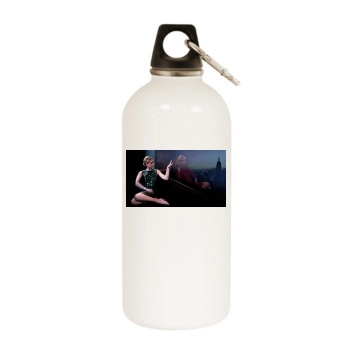 Ringer White Water Bottle With Carabiner