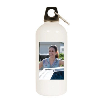 Shameless White Water Bottle With Carabiner