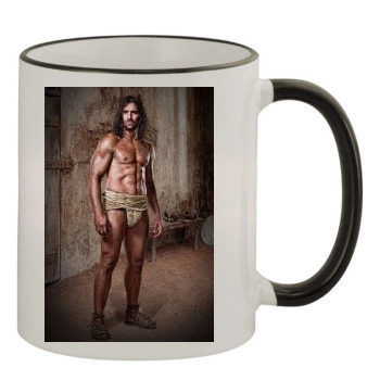 Spartacus 11oz Colored Rim & Handle Mug