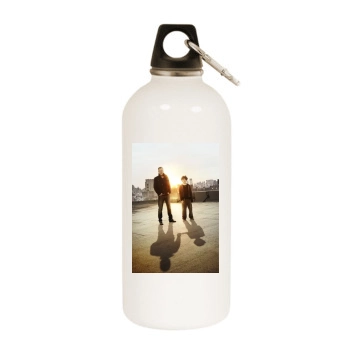 Touch White Water Bottle With Carabiner
