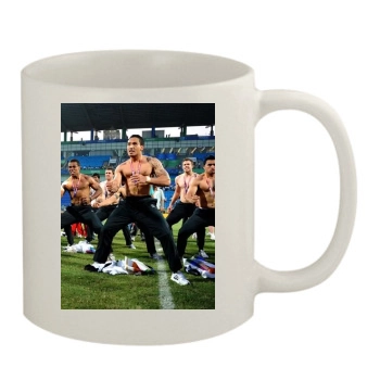 Rugby 11oz White Mug