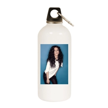 INNA White Water Bottle With Carabiner