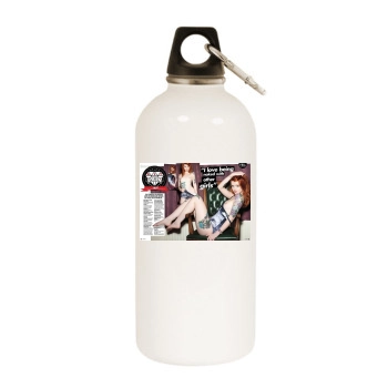 Lass White Water Bottle With Carabiner