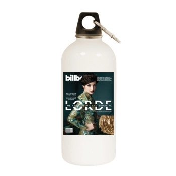 Lorde White Water Bottle With Carabiner