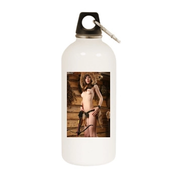Lusi White Water Bottle With Carabiner