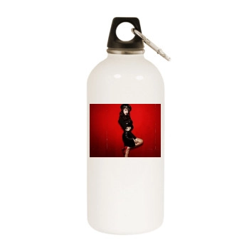 Sistar White Water Bottle With Carabiner