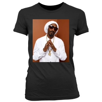 Snoop Dogg Women's Junior Cut Crewneck T-Shirt