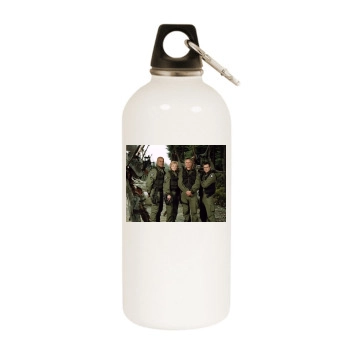 Amanda Tapping White Water Bottle With Carabiner