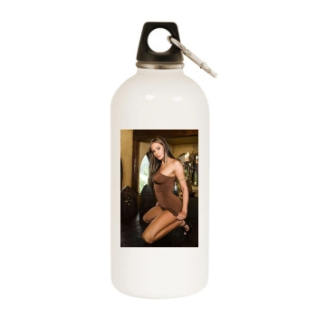 Amy Reid White Water Bottle With Carabiner