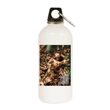 Asena White Water Bottle With Carabiner