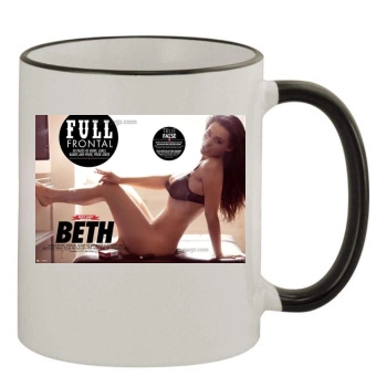 Beth 11oz Colored Rim & Handle Mug