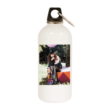 Bora White Water Bottle With Carabiner