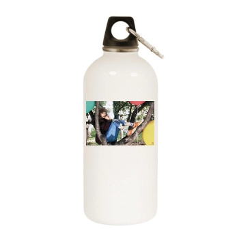 Bora White Water Bottle With Carabiner
