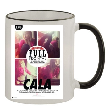 Cala 11oz Colored Rim & Handle Mug