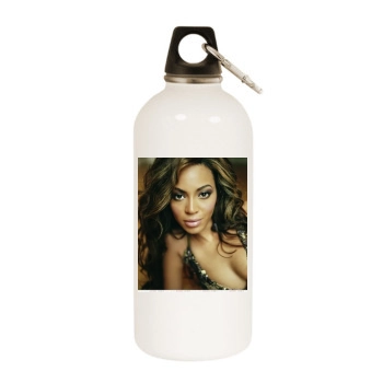 Beyonce White Water Bottle With Carabiner