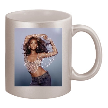 Beyonce 11oz Metallic Silver Mug