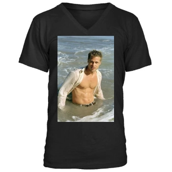 Brad Pitt Men's V-Neck T-Shirt