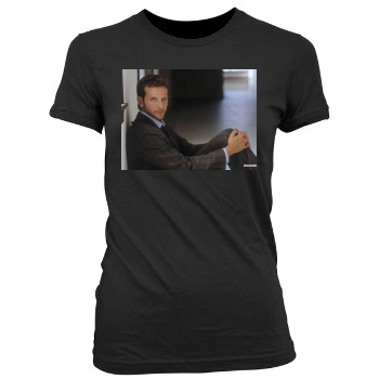 Bradley Cooper Women's Junior Cut Crewneck T-Shirt
