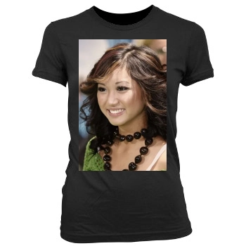 Brenda Song Women's Junior Cut Crewneck T-Shirt