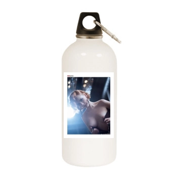 Alloise White Water Bottle With Carabiner