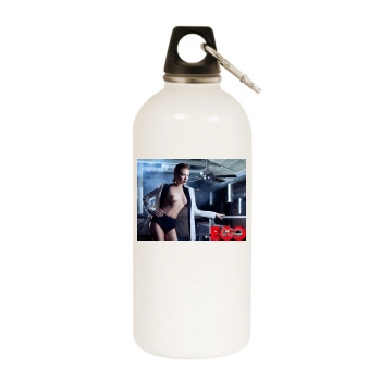 Alloise White Water Bottle With Carabiner
