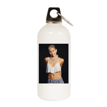 G.R.L. White Water Bottle With Carabiner
