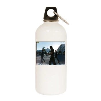 Keane White Water Bottle With Carabiner