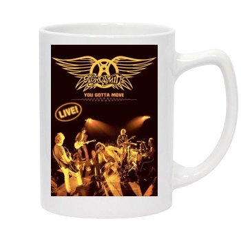 Aerosmith 14oz White Statesman Mug