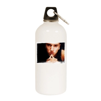 Eminem White Water Bottle With Carabiner