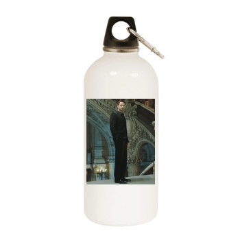Gerard Butler White Water Bottle With Carabiner