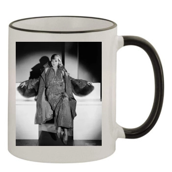 Greta Garbo 11oz Colored Rim & Handle Mug