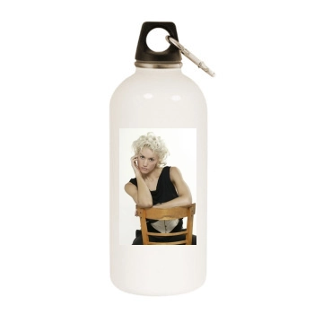 Gwen Stefani White Water Bottle With Carabiner