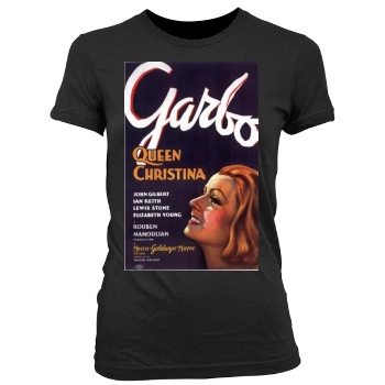Queen Christina (1933) Women's Junior Cut Crewneck T-Shirt