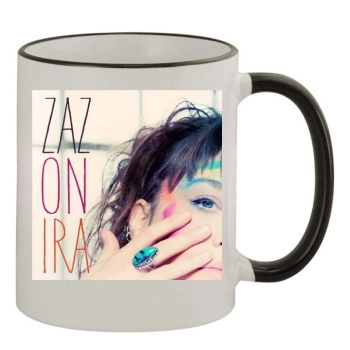 Zaz 11oz Colored Rim & Handle Mug
