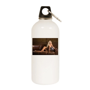 Zlataslava White Water Bottle With Carabiner