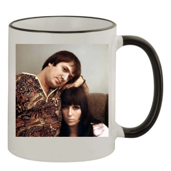 Cher 11oz Colored Rim & Handle Mug