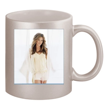Kate Beckinsale 11oz Metallic Silver Mug
