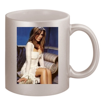 Kate Beckinsale 11oz Metallic Silver Mug