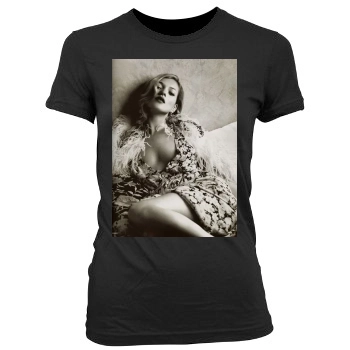 Kate Moss Women's Junior Cut Crewneck T-Shirt