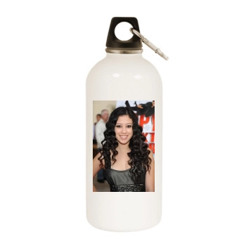 Keana Texeira White Water Bottle With Carabiner