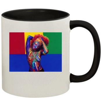 Kelis 11oz Colored Inner & Handle Mug