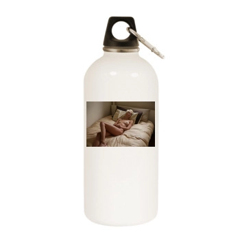 Kelsey White Water Bottle With Carabiner