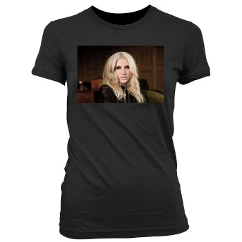 Kesha Women's Junior Cut Crewneck T-Shirt