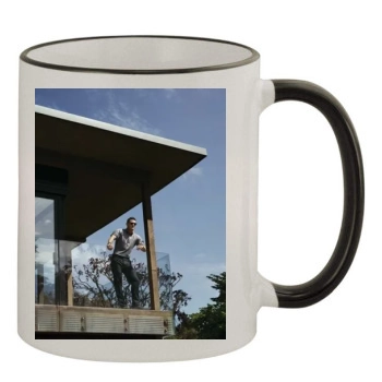 Luke Evans 11oz Colored Rim & Handle Mug