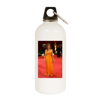Kelly Preston White Water Bottle With Carabiner