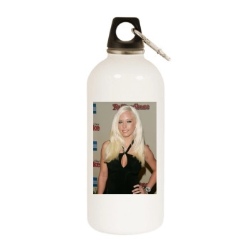 Kendra Wilkinson White Water Bottle With Carabiner