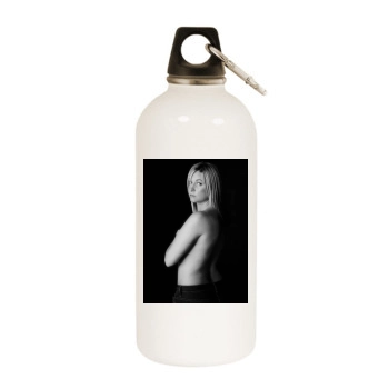 Kim Medcalf White Water Bottle With Carabiner
